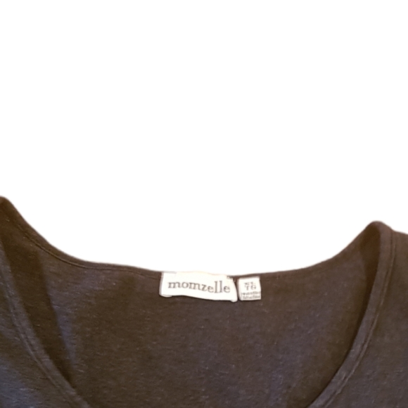 Momzelle Madelyn Nursing Tunic Charcoal Grey size XL - Picture 3 of 6